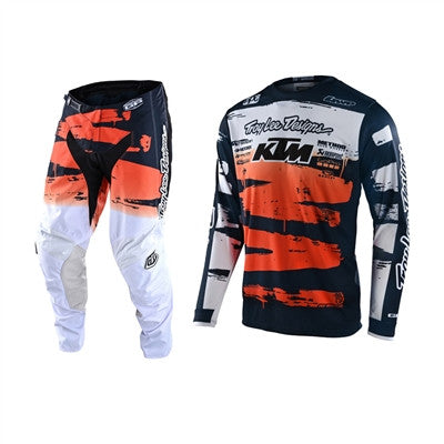Troy Lee Designs 2022 GP Brushed Team Navy/Orange Jersey Pant Combo