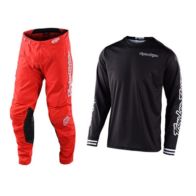 Troy Lee Designs 2022 GP Mono Black/Orange Jersey Mono Pant Combo
