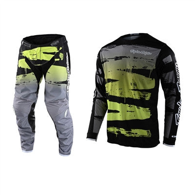 Troy Lee Designs 2022 GP Brushed Black/Glo Green Jersey Pant Combo