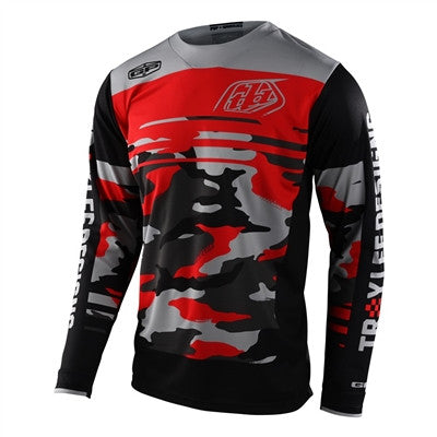 Troy Lee Designs 2022 GP Jersey - Formula Camo Black/Rocket Red