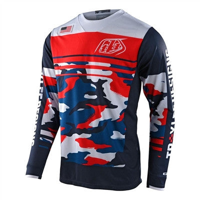 Troy Lee Designs Limited Edition GP Jersey - Formula Camo Navy/Red