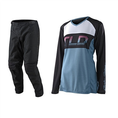 Troy Lee Designs 2022 Womens GP Icon Smokey Blue Jersey Pant Combo