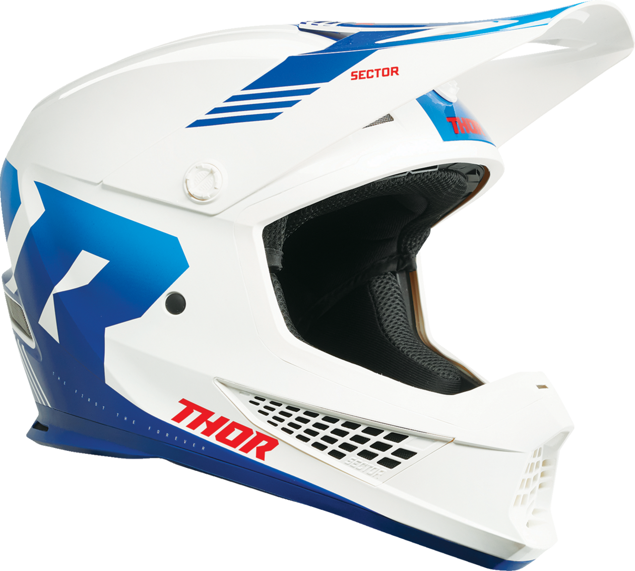 Thor Sector 2 Carve Helmet - White/Blue