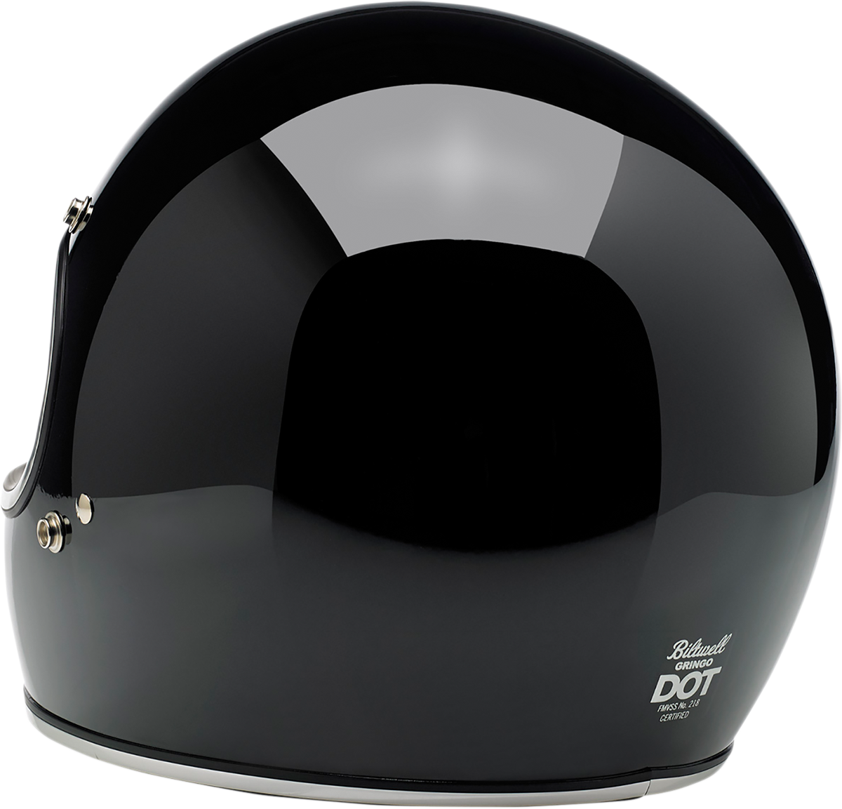 Biltwell Gringo Full Face Helmet Gloss Black