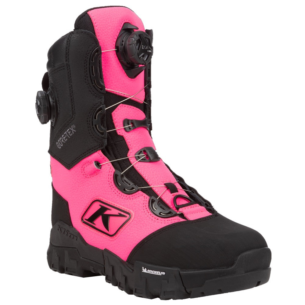 Klim Womens Adrenaline Pro S GTX BOA Boots Black - Knockout Pink