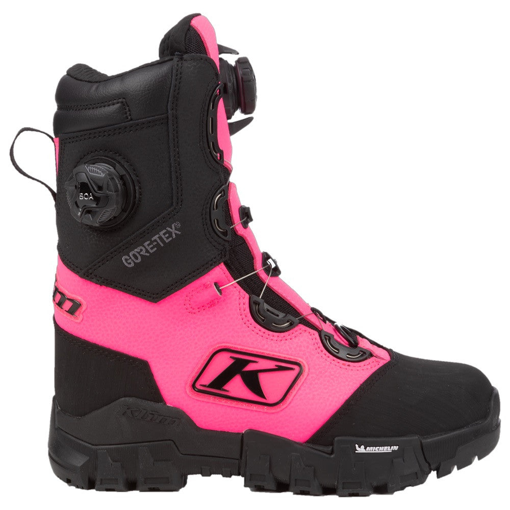 Klim Womens Adrenaline Pro S GTX BOA Boots Black - Knockout Pink