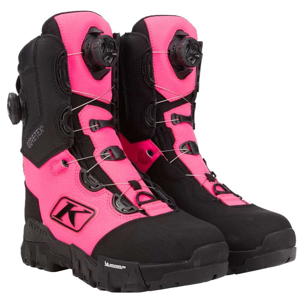 Klim Womens Adrenaline Pro S GTX BOA Boots Black - Knockout Pink