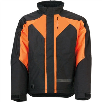 Arctiva Pivot 3 Insulated Snow Jacket - Black/Orange