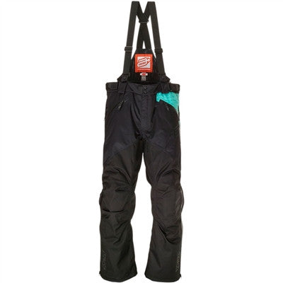 Arctiva Womens LAT48 Insulated Snow Bib - Black/Mint