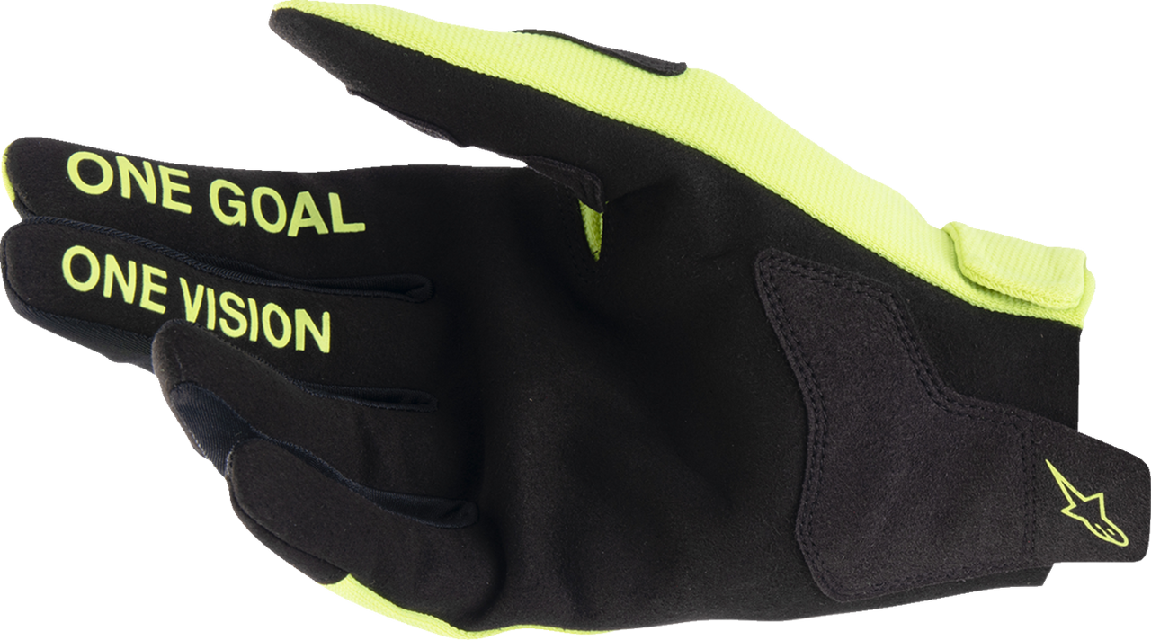 Alpinestars 2024 Youth Radar Gloves - Fluo Yellow/Black