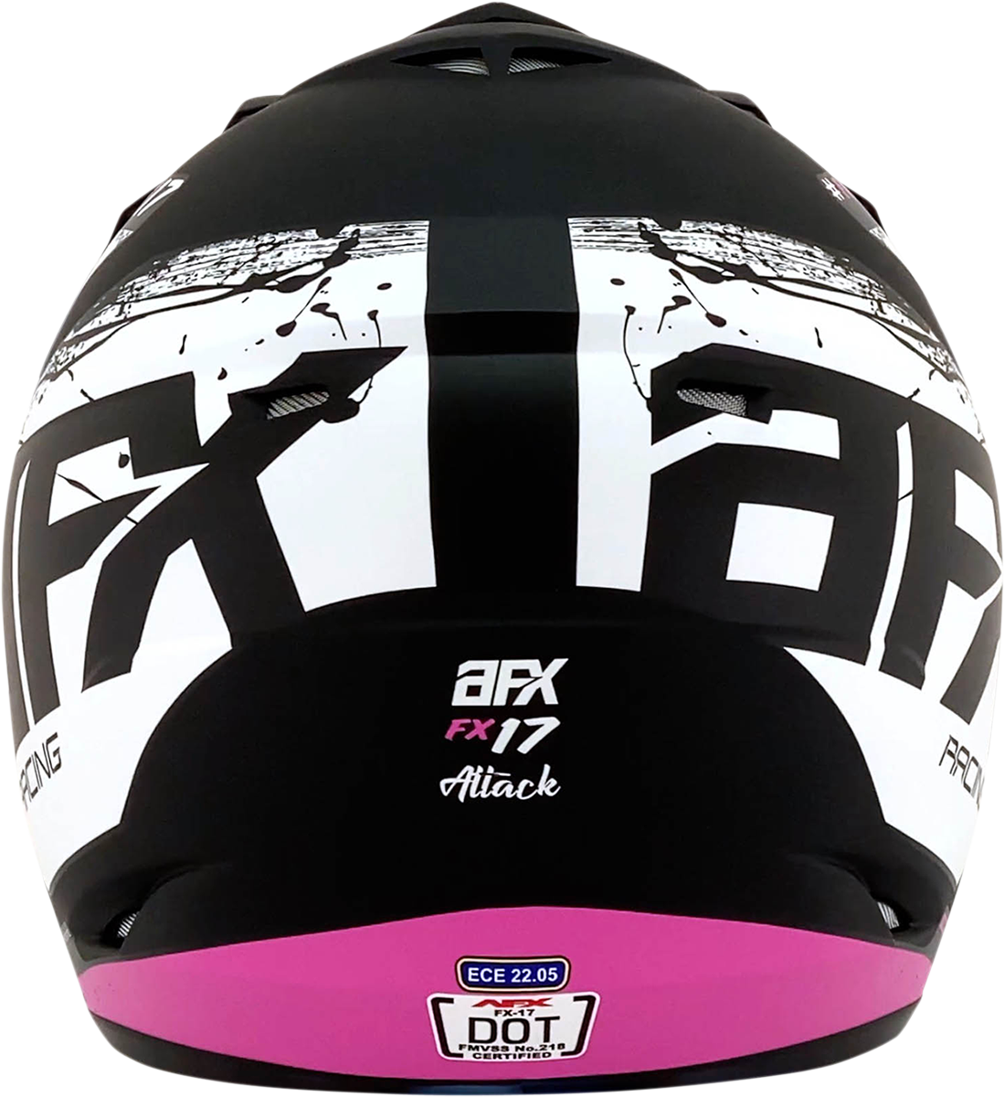 AFX FX-17 Offroad Helmet Attack Matte Black/Fuchsia