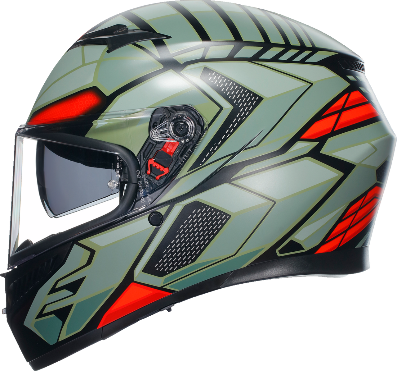 AGV K3 Helmet Decept Matte Black/Green/Red