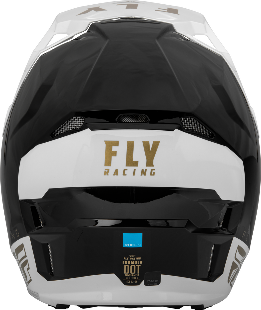 FLY Racing 2023 Formula CP Slant Offroad Helmet Black/White/Gold