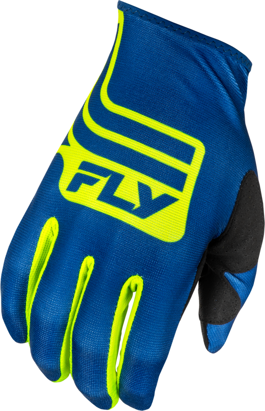 FLY Racing 2025 Youth Lite Lancer Gloves Navy/Hi-Vis