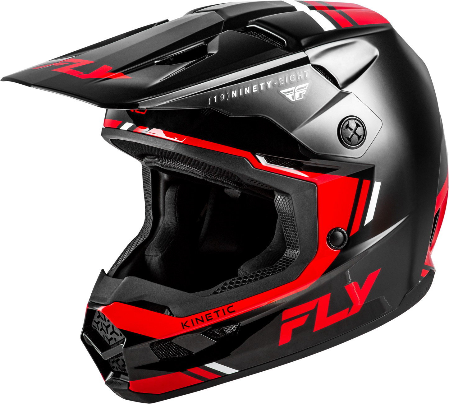 FLY Racing 2026 Kinetic Verdict Helmet Black/Red/White