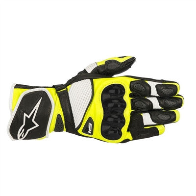 Alpinestars 2019 SP-1 v2 Leather Gloves - Black/White/Yellow