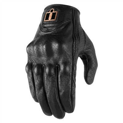 Icon Pursuit Classic Perforated Gloves - Black