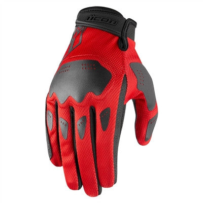 Icon Hooligan Gloves - Red