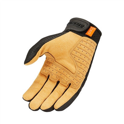 Icon Airform Gloves - Black/Tan