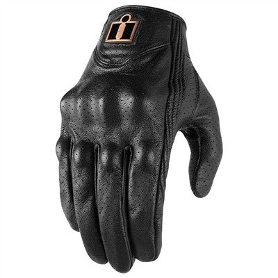 Icon Womens Pursuit Classic Perforated Gloves - Black