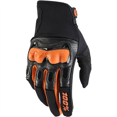 100% Derestricted Offroad Gloves - Black/Orange