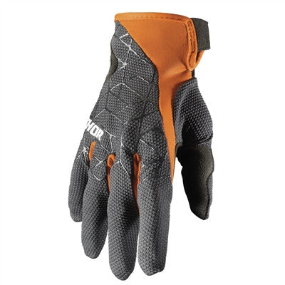 Thor 2021 Draft Gloves - Charcoal/Orange