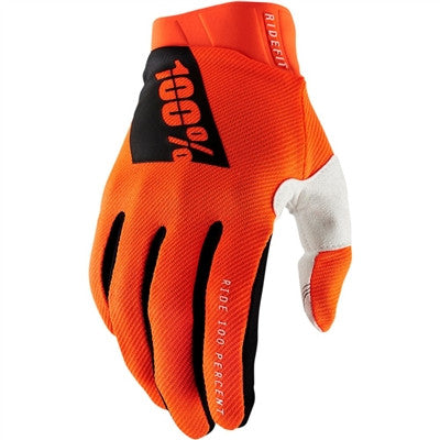 100% Ridefit Gloves - Orange