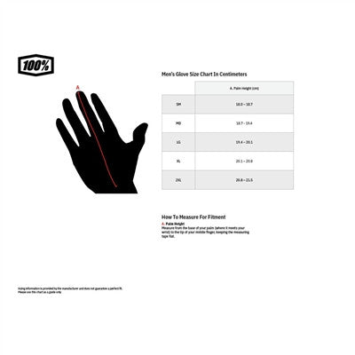 100% Ridefit Gloves - Orange