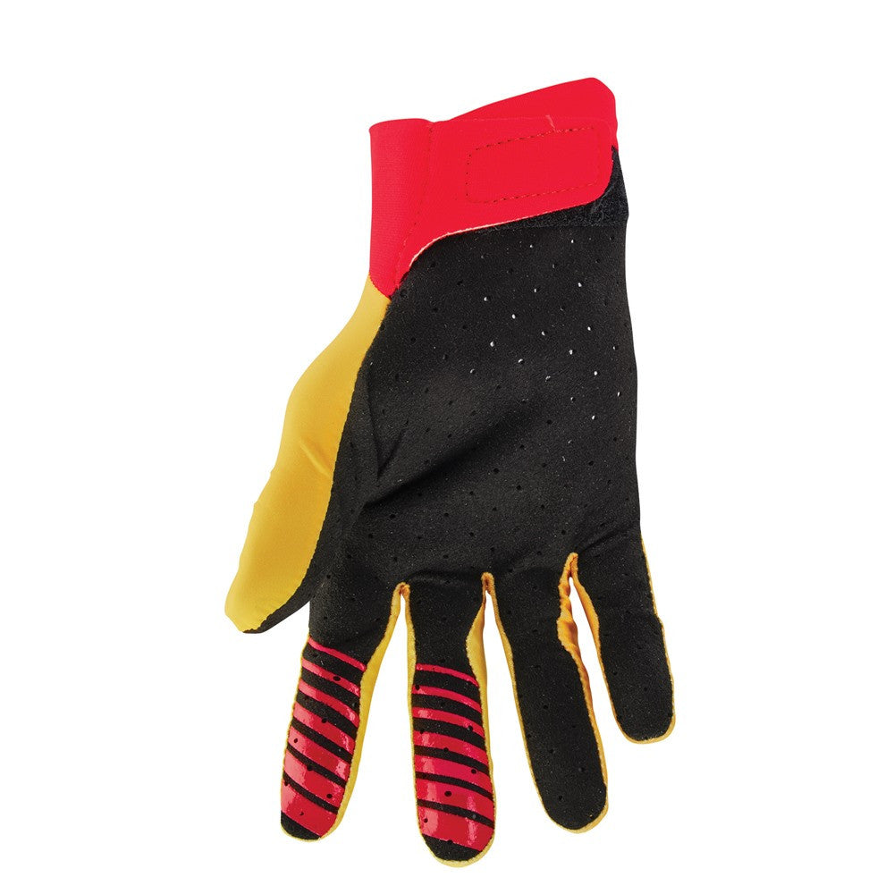 Thor 2024 Agile Analog Gloves - Lemon/Red