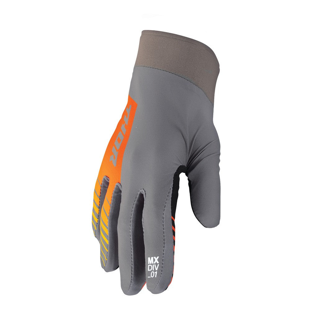 Thor 2024 Agile Analog Gloves - Charcoal/Orange