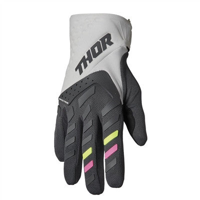 Thor 2023 Womens Spectrum Gloves - Grey/Charcoal