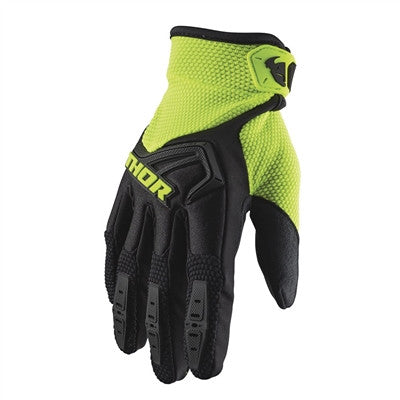 Thor 2021 Youth Spectrum Gloves - Black/Flo Acid