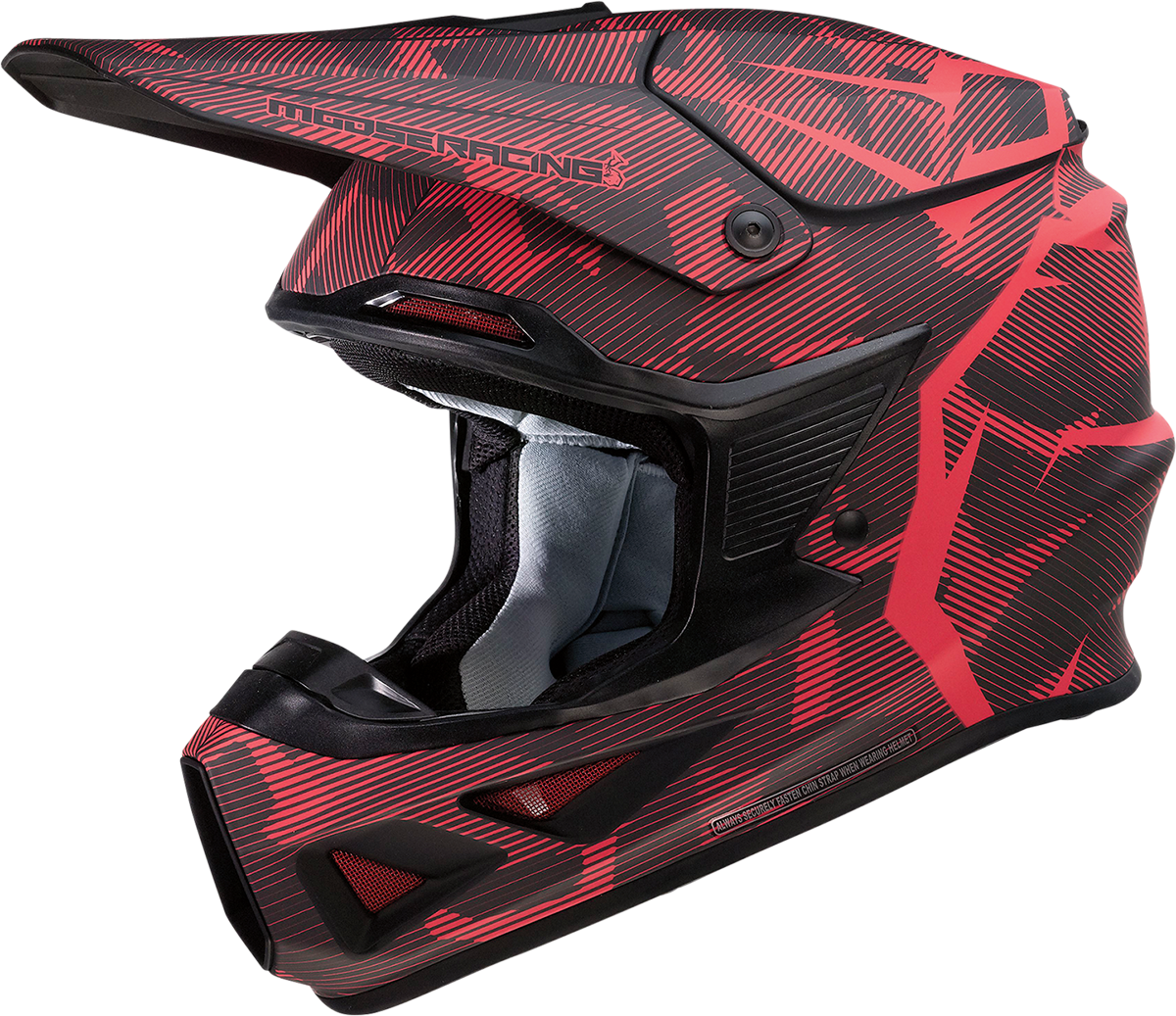 Moose Racing F.I. Agroid Camo MIPS Helmet Red/Black