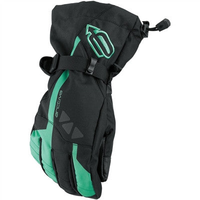 Arctiva Womens Pivot Snow Gloves - Black/Mint