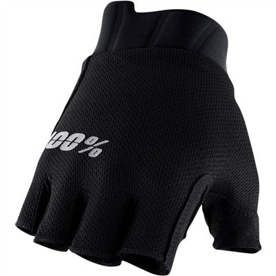 100% Exceeda Bicycle Gloves - Black