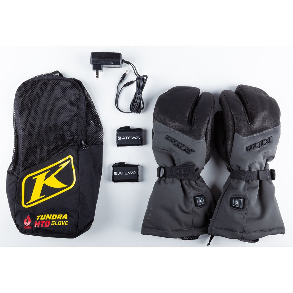 Klim Tundra HTD Gauntlet Gloves Black - Asphalt