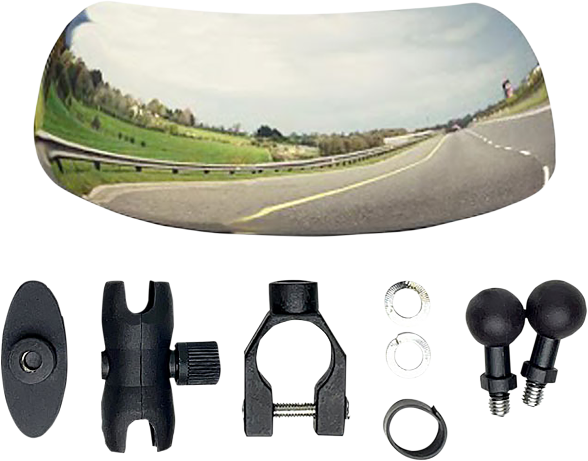 Gears Canada 100272-1 Mirror - Blind Spot - Clamp/Stick-on - Rectangle - Chrome