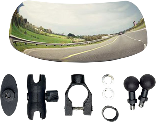 Gears Canada 100272-1 Mirror - Blind Spot - Clamp/Stick-on - Rectangle - Chrome