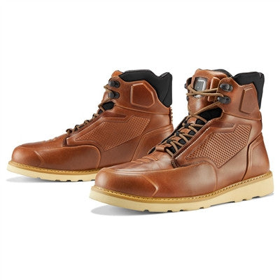 Icon Brigand Motorcycle Boots - Brown