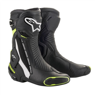 Alpinestars 2019 SMX Plus v2 Racing Boots - Black/White/Yellow