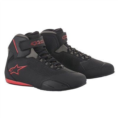 Alpinestars 2019 Sektor Vented Riding Shoes - Black/Grey/Red