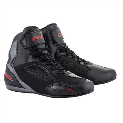 Alpinestars 2019 Faster-3 Drystar Riding Shoes - Black/Grey/Red