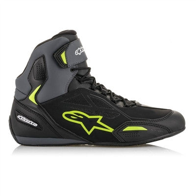 Alpinestars 2019 Faster-3 Drystar Riding Shoes - Black/Grey/Yellow