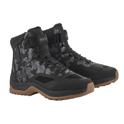 Alpinestars CR-6 Drystar Riding Shoes - Black/Grey/Camo Gum