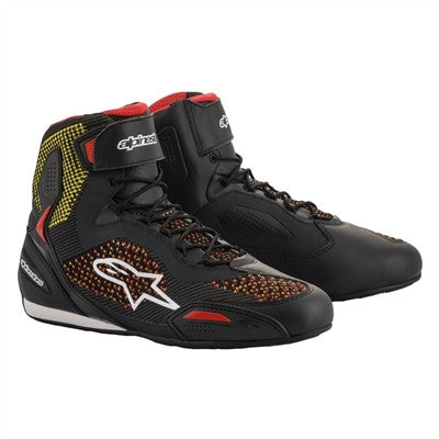 Alpinestars Faster-3 Rideknit Riding Shoes - Black/Yellow/Red