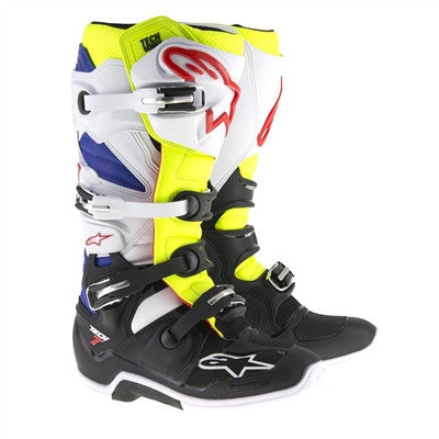 Alpinestars 2017 Tech 7 MX Boots - White/Yellow/Blue