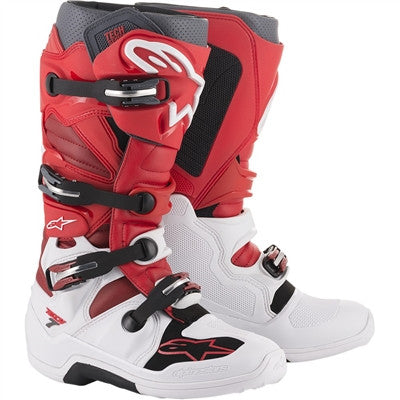 Alpinestars 2020 Tech 7 Boots - White/Red/Burgundy