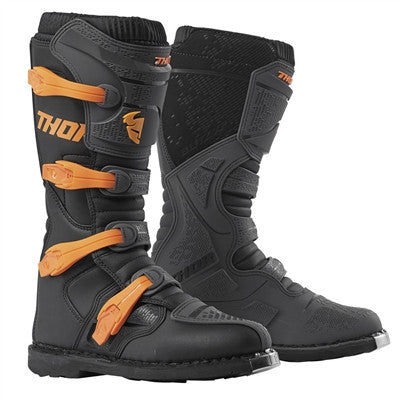 Thor 2023 Blitz XP Boots - Charcoal/Orange