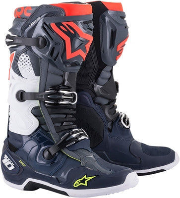Alpinestars 2021 Tech 10 Offroad Boots - Grey/Blue/Red
