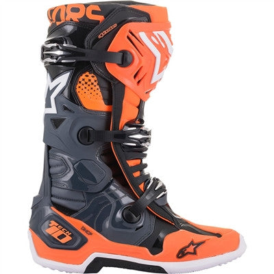 Alpinestars 2021 Tech 10 Offroad Boots - Grey/Orange/Black/White